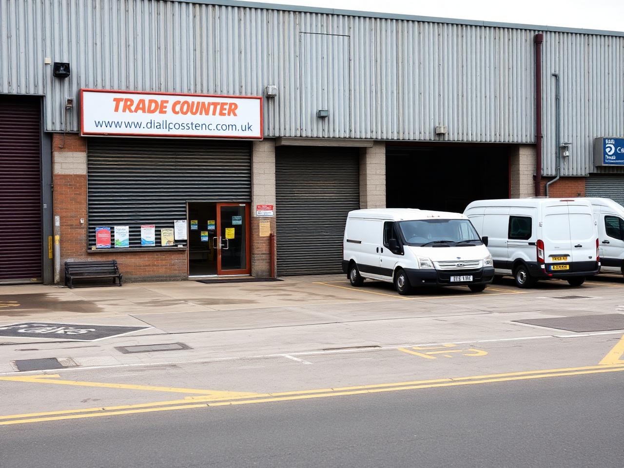 Trade counter exterior